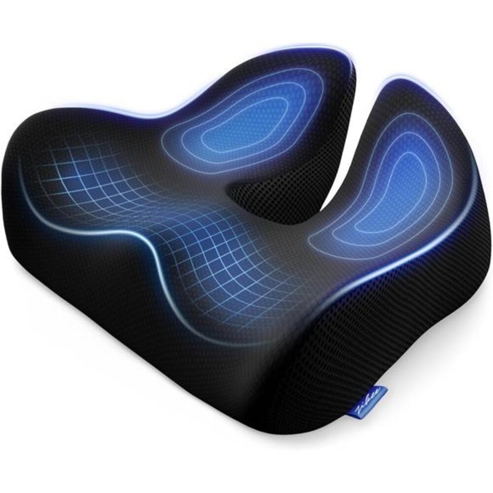 Memory foam seat cushion office chair pillow tailbone pain relief sciatica pad